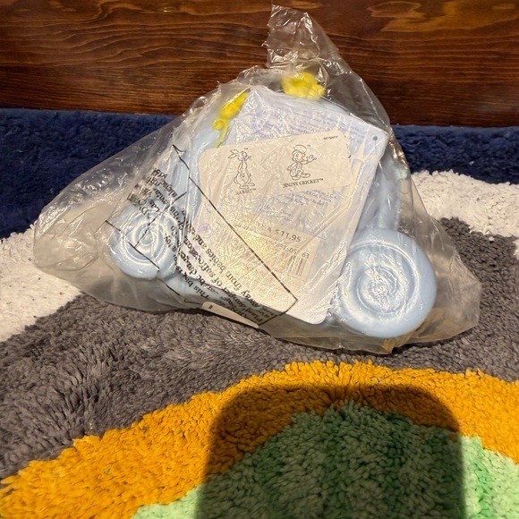 Disney Light Blue  Cinderella Carriage Pouch with Yellow Highlights - Picture 3 of 7